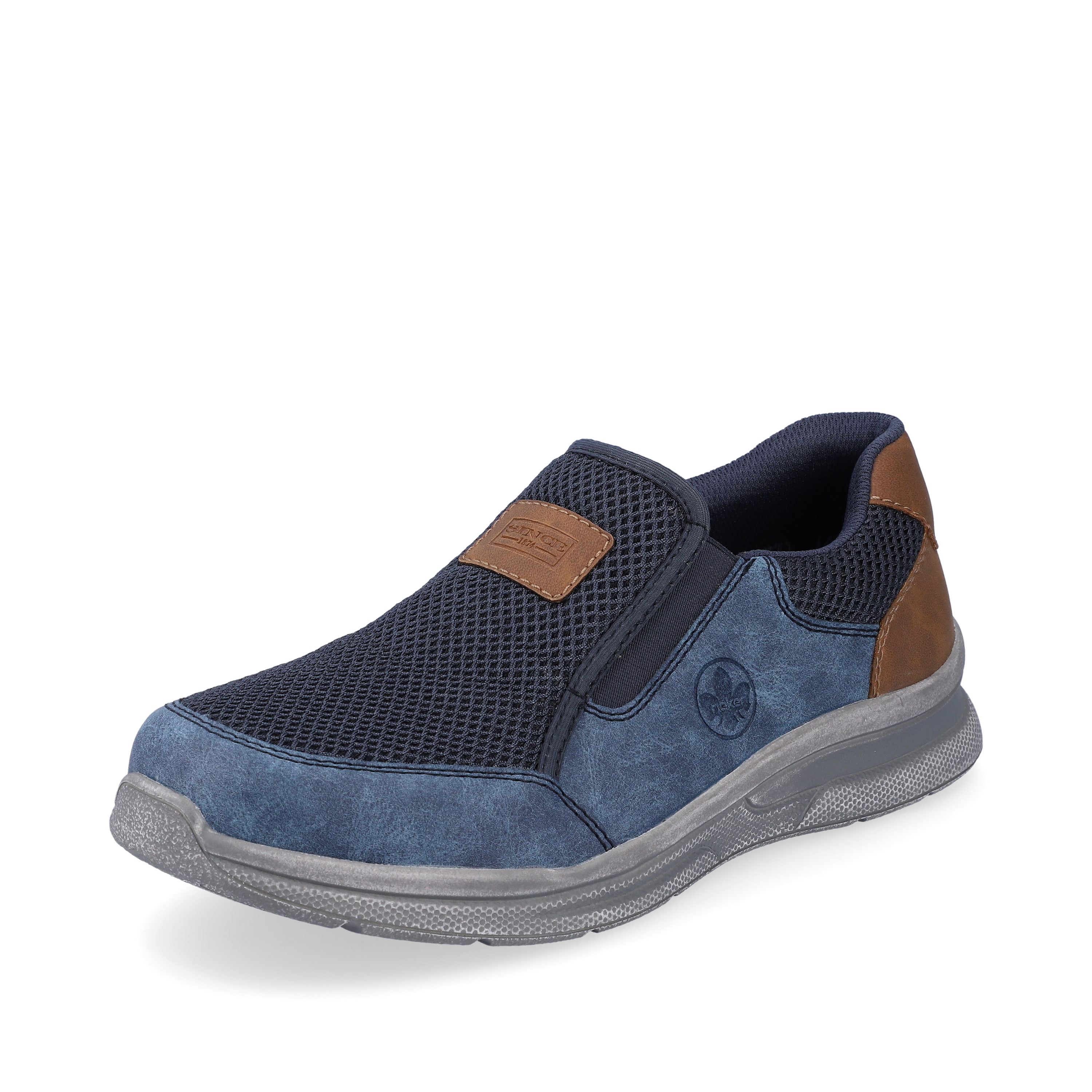 Rieker Herren Slipper azurblau
