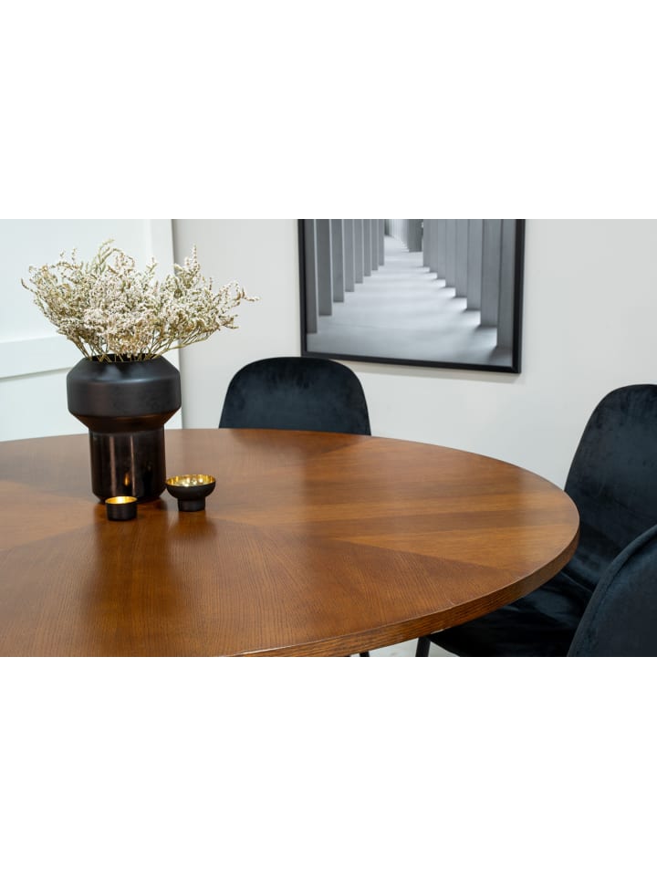 ebuy24 Essgruppe Copenhagen 8 Schwarz 140 x 140 cm günstig kaufen onesize