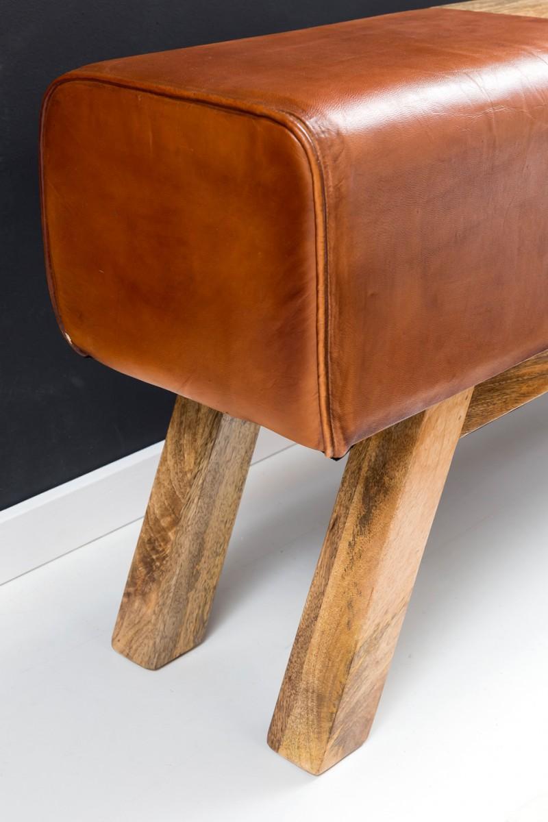 Wohnling Design Turnbock Sitzbank Braun Aufbewahrungsfach