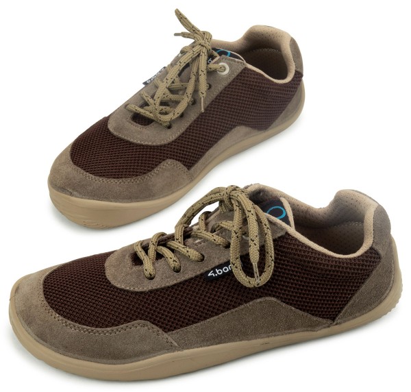 4bare ~ Joy LowCut Sneaker ~ Mocha Brown