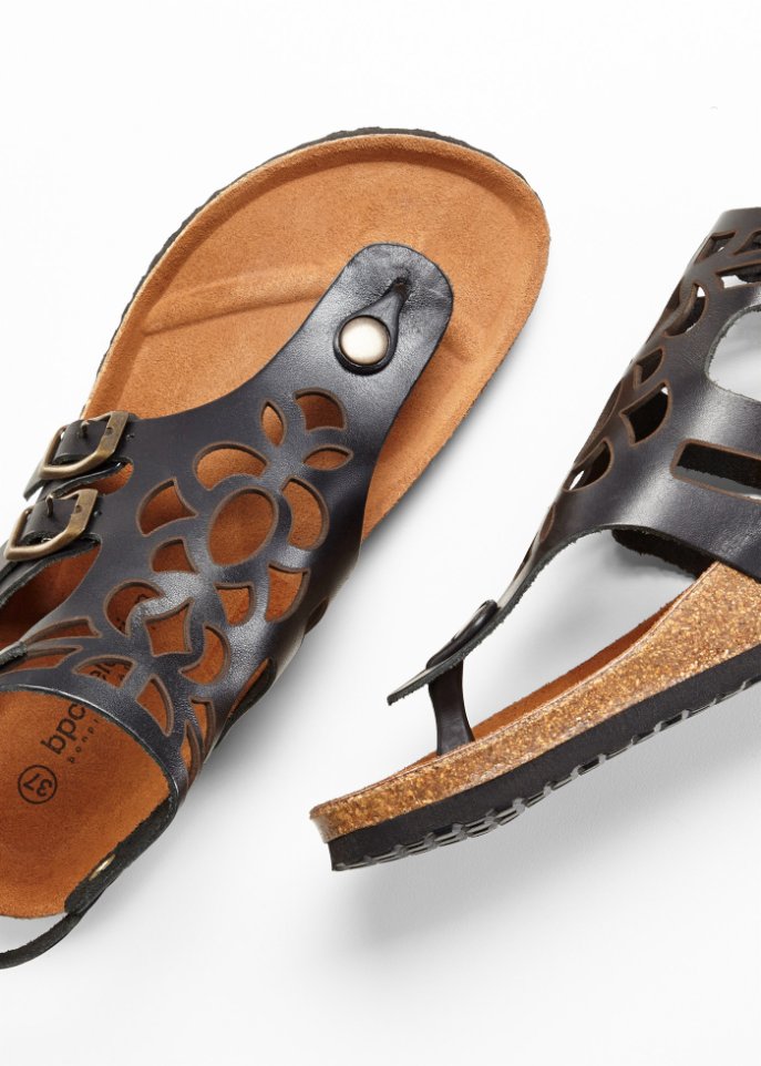Bequeme Sandale aus Leder