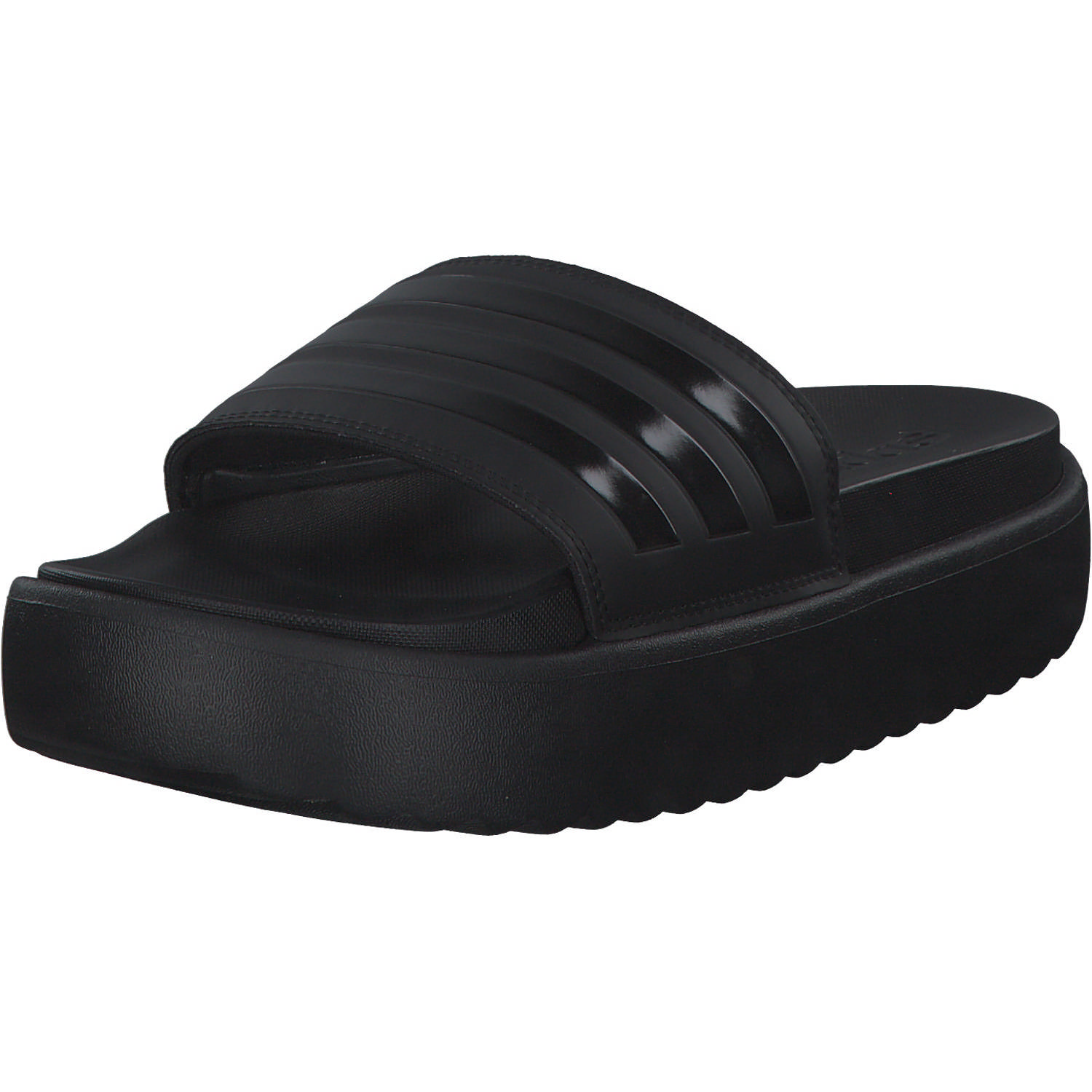 Adidas Adilette Platform, Badeschuhe, Damen, BLACK