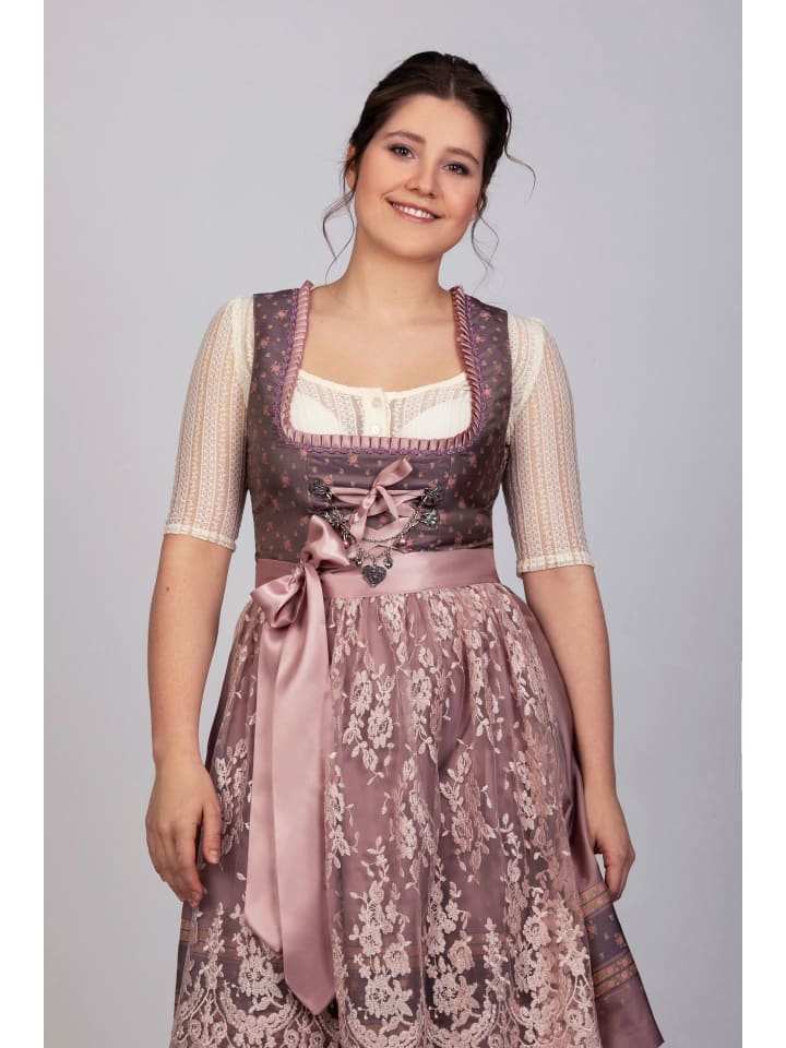 Edelnice Mini Dirndl 2-teilig Madeleine in rose günstig kaufen