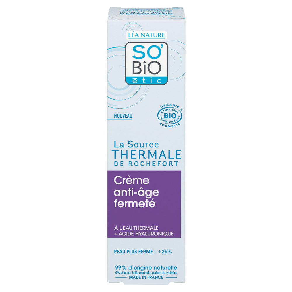 LÉA NATURE SO BiO étic Crème anti-âge fermeté, haute tolérance- Eau thermale de Rochefort Crème