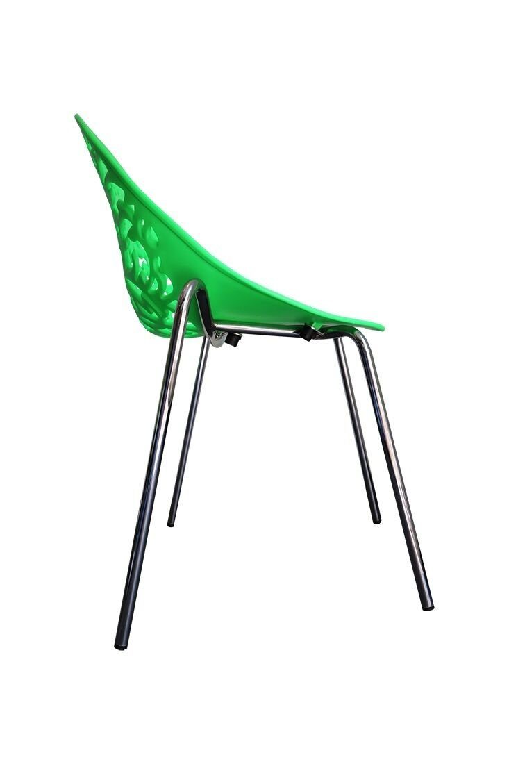 Steelboxx Stapelstuhl Design Stuhl Flora Stühle Esszimmerstuhl Wohnzimmerstuhl Loungestuhl (Spar-Set, 2 St)
