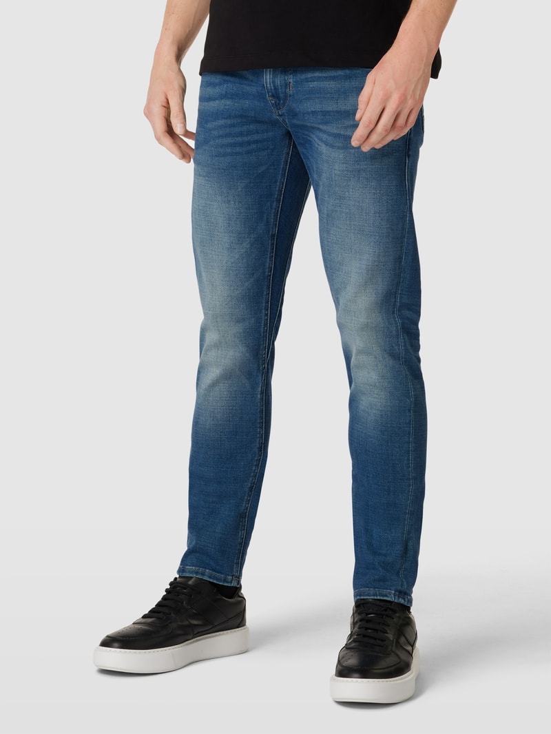 Jeans mit Label-Stitching Modell 'Tailwheel JEA' in blau