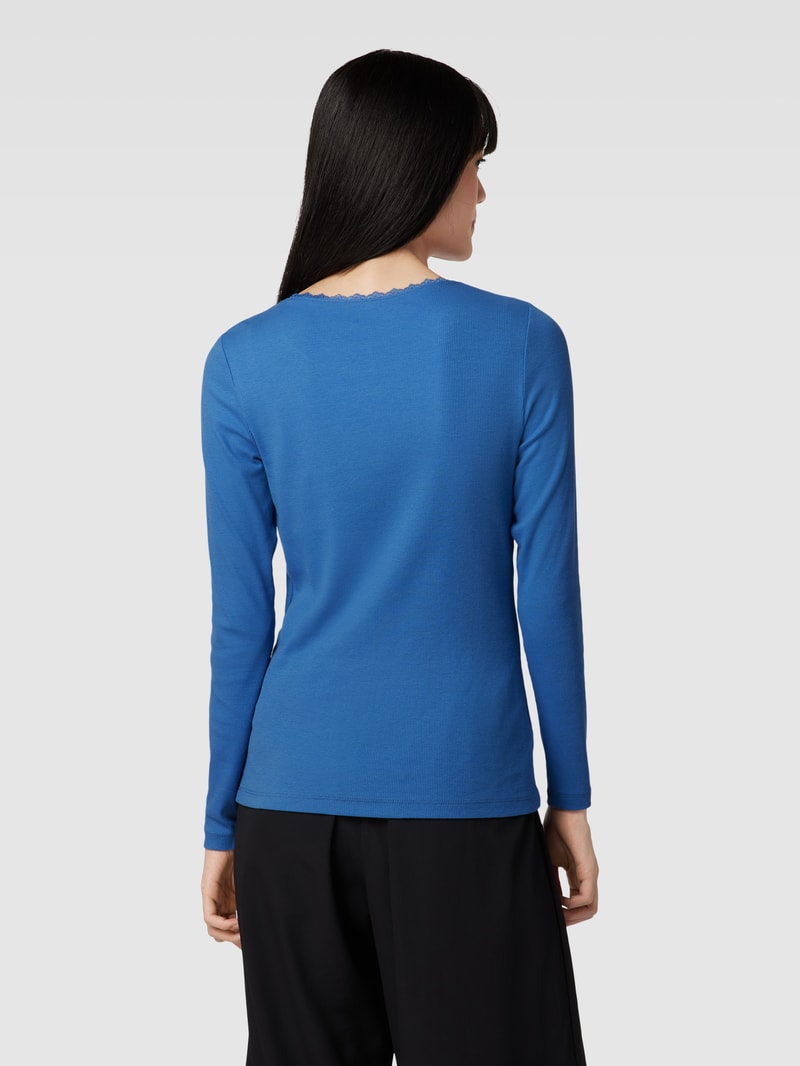 Longsleeve mit Rundhalsausschnitt in eisblau