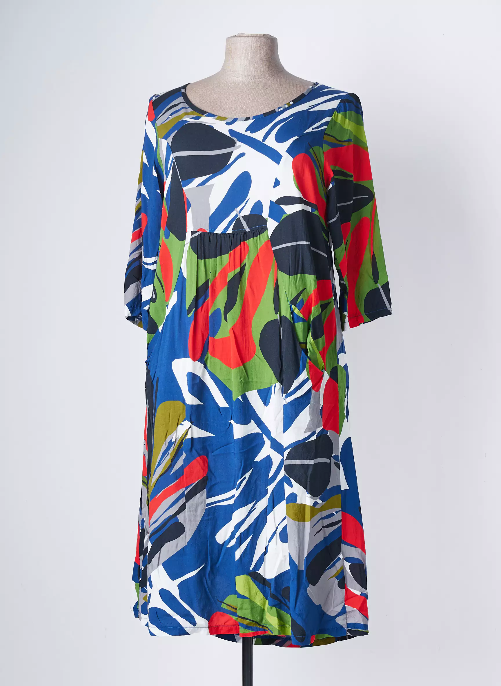 G Oze Robes Mi Longues Femme couleur bleu
