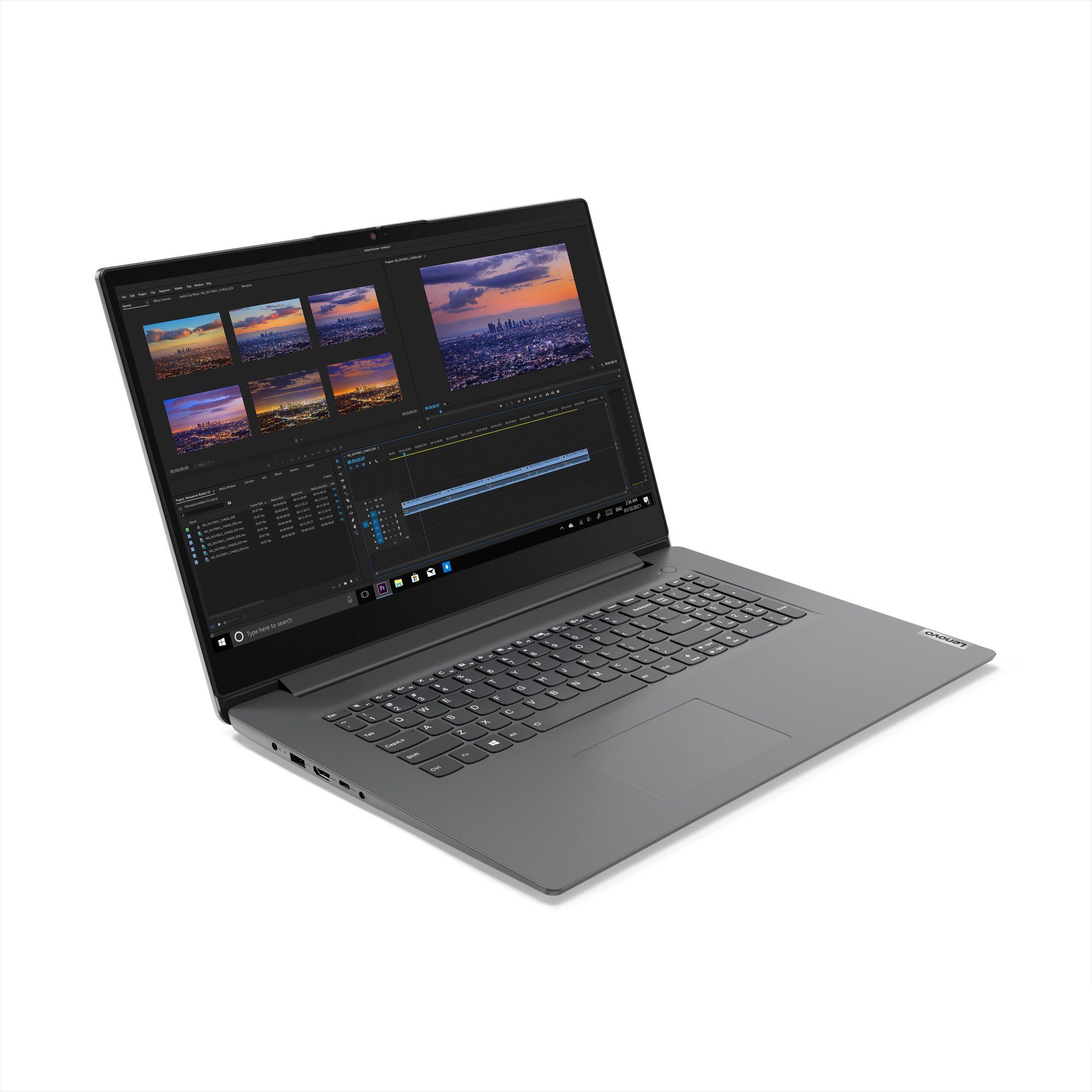 Lenovo V17 Notebook (43,90 cm/17.3 Zoll, Intel Pentium U300, UHD Graphics Xe G4, 500 GB SSD, fertig installiert & aktiviert)