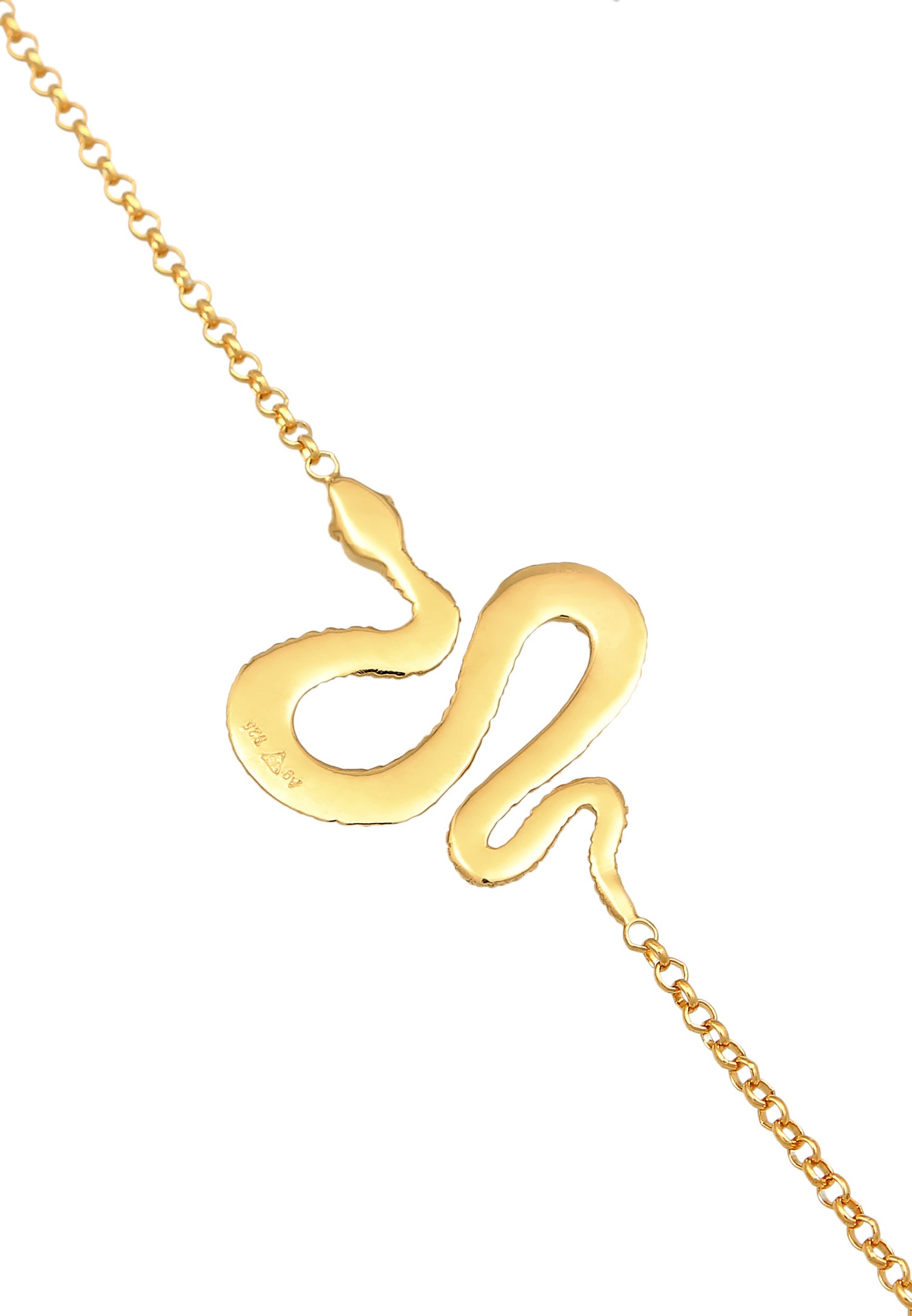 Símbolo de serpiente de moda para mujer de Elli en plata de ley 925.