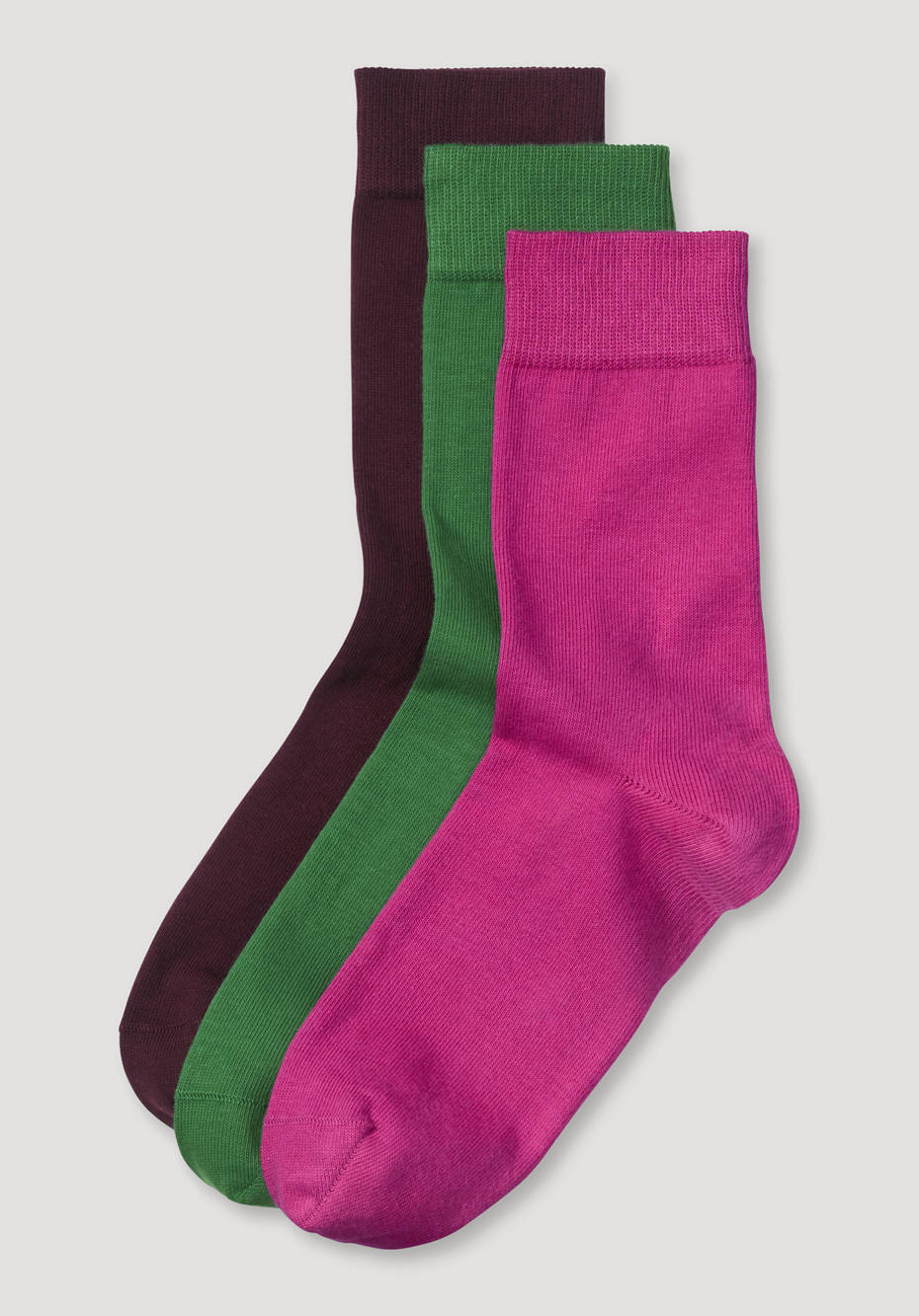 Damen Socken im 3er-Set aus Bio-Baumwolle