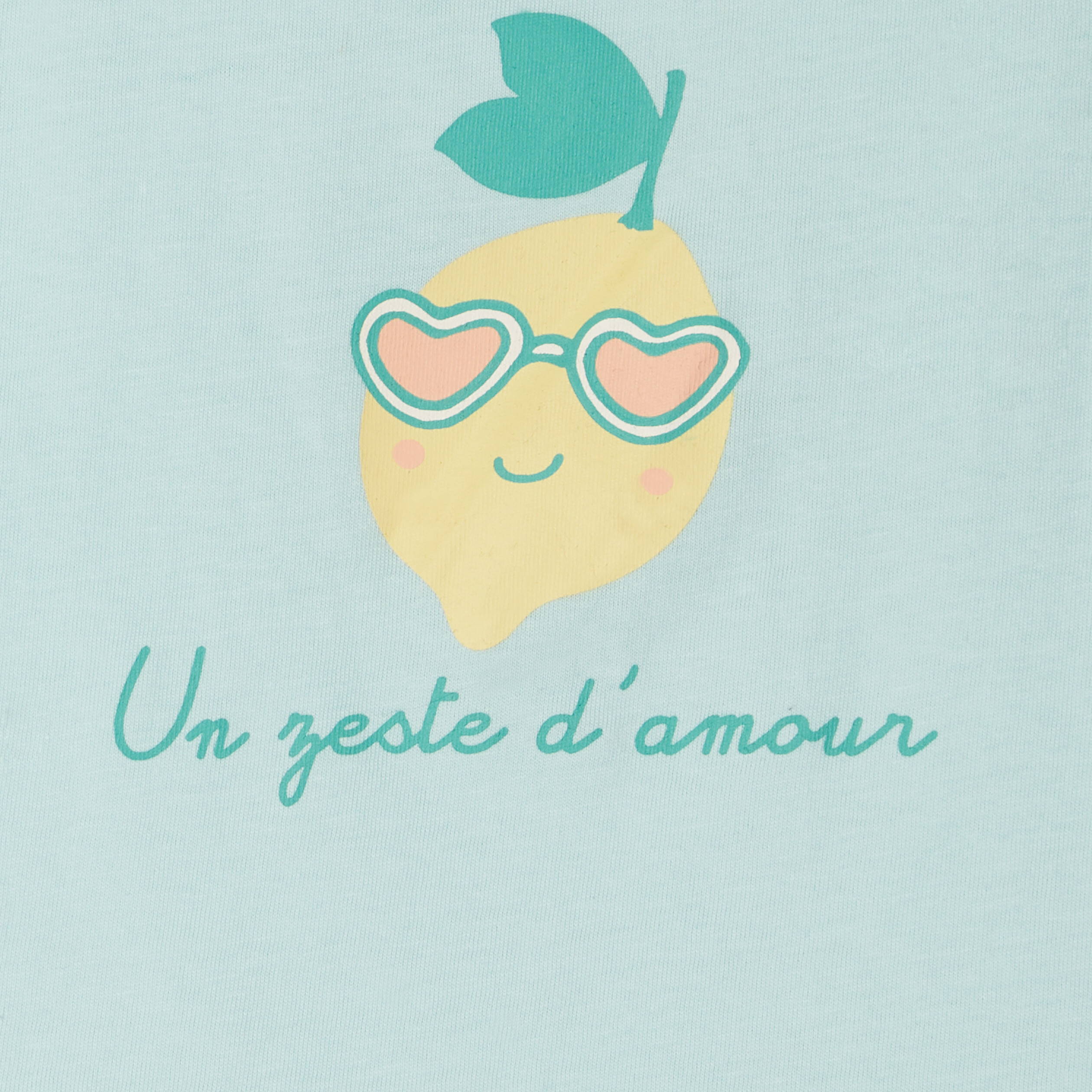 Ensemble t-shirt et short ecru bébé fille | La Halle