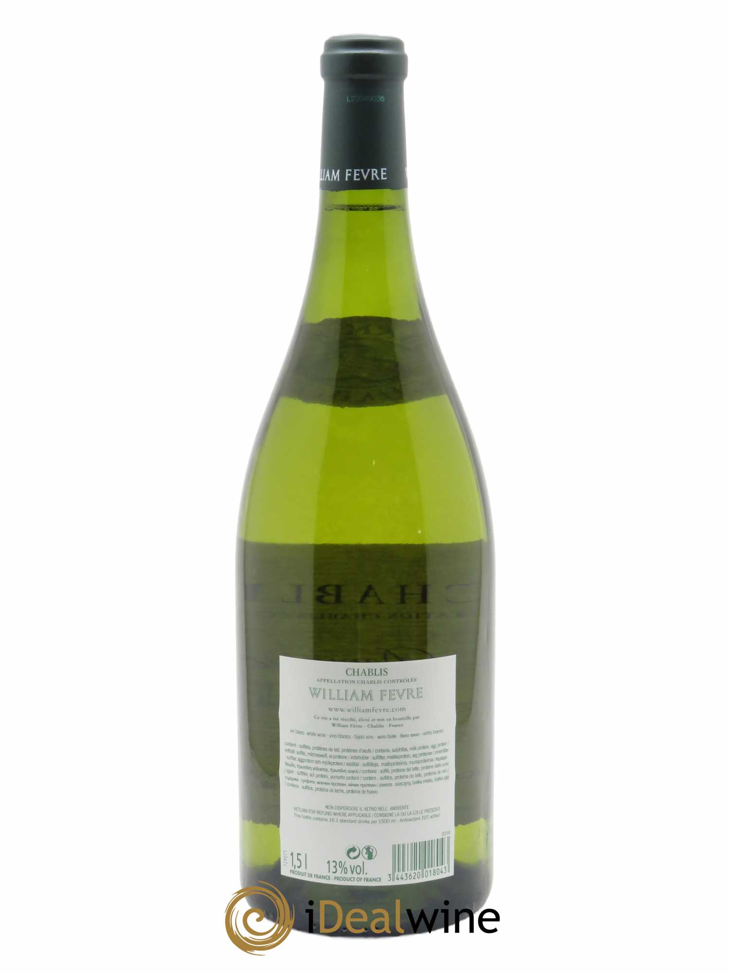 Chablis William Fèvre (Domaine)  2018 - Lot de 1 Magnum