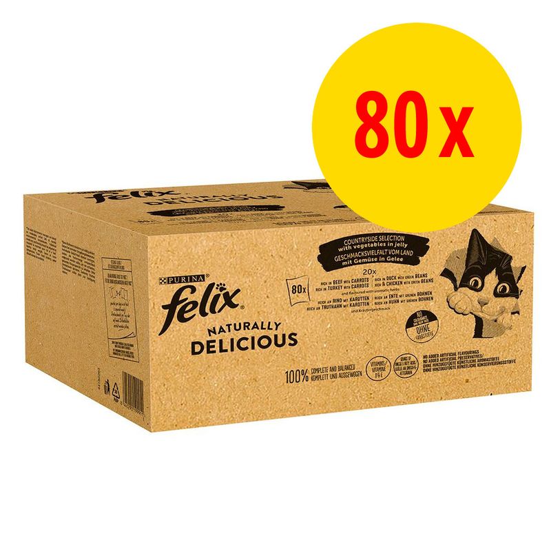 Megapack Felix Naturally Delicious 80 x 80 g