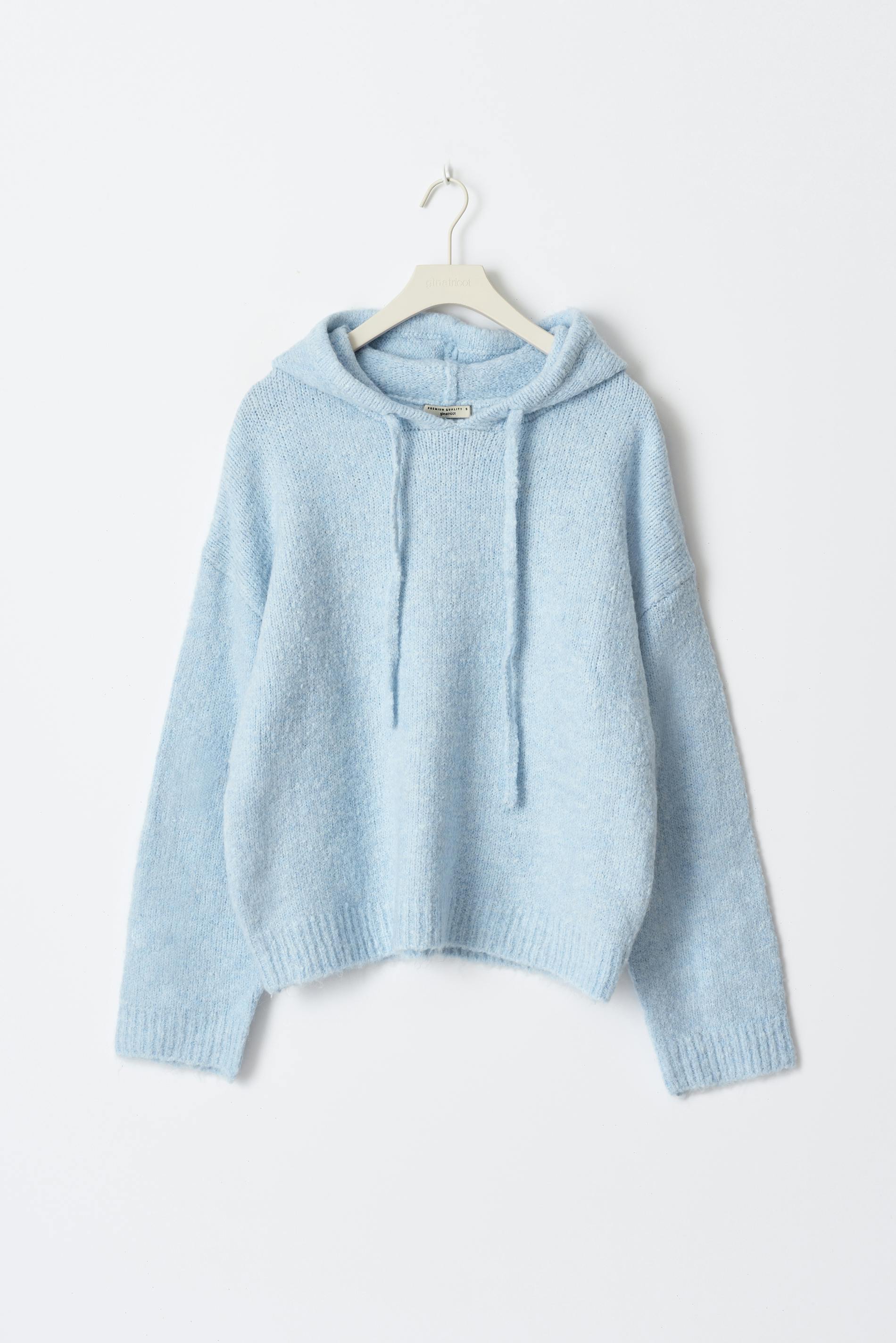 Knitted hoodie