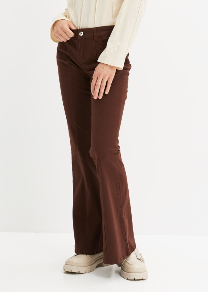 Schlaghose aus Twill