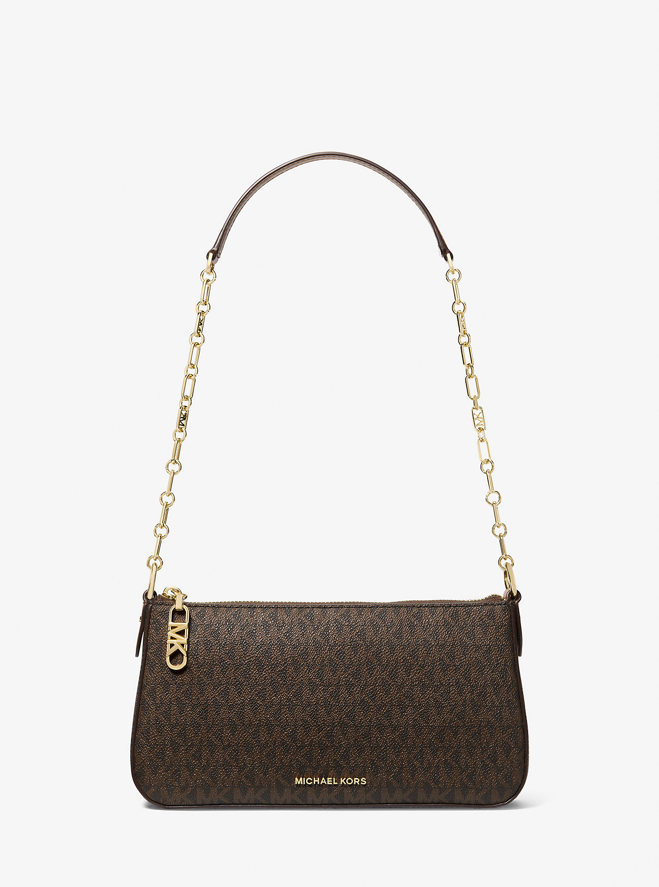 Empire Medium Signature Logo Chain-Link Pochette - BRN/ACORN