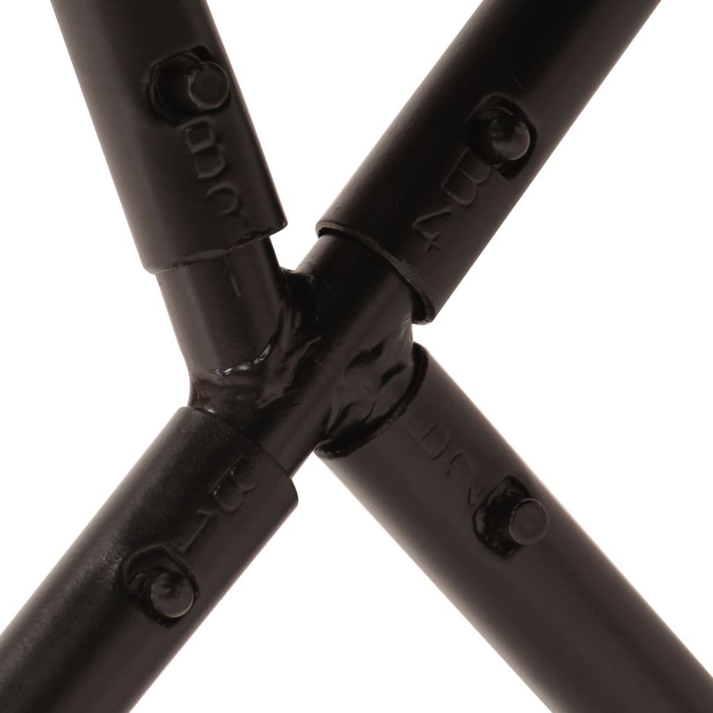 vidaXL Sessel Butterfly-Sessel Schwarz und Weiß Echtes Ziegenleder (1-St)