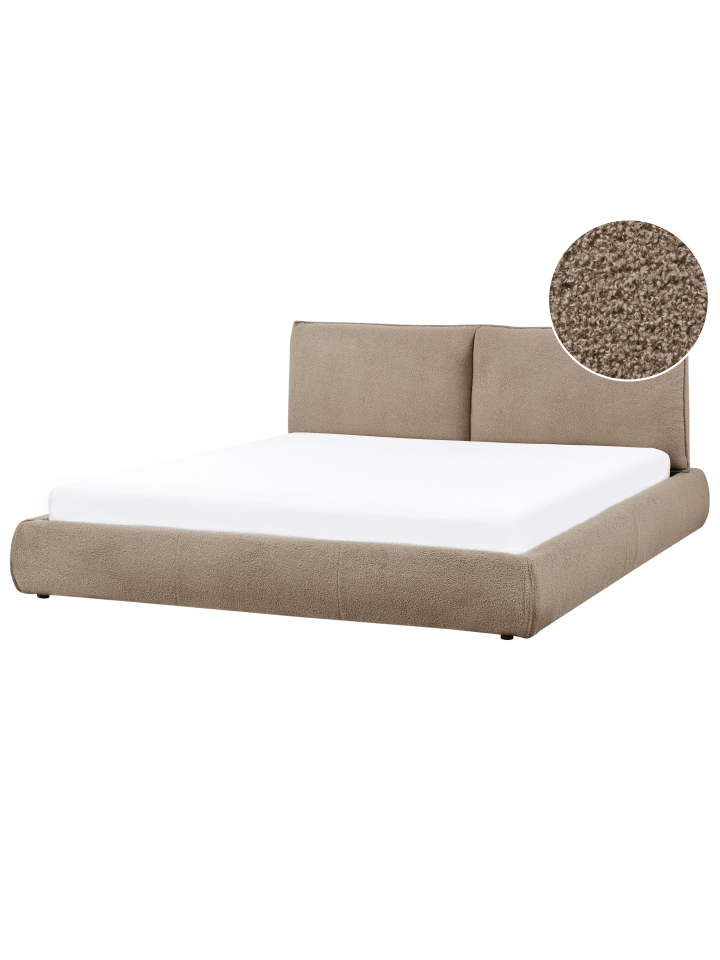 Beliani Doppelbett VINAY in Braun - (W) 196 x (H) 90 x (L) 233 cm günstig kaufen onesize