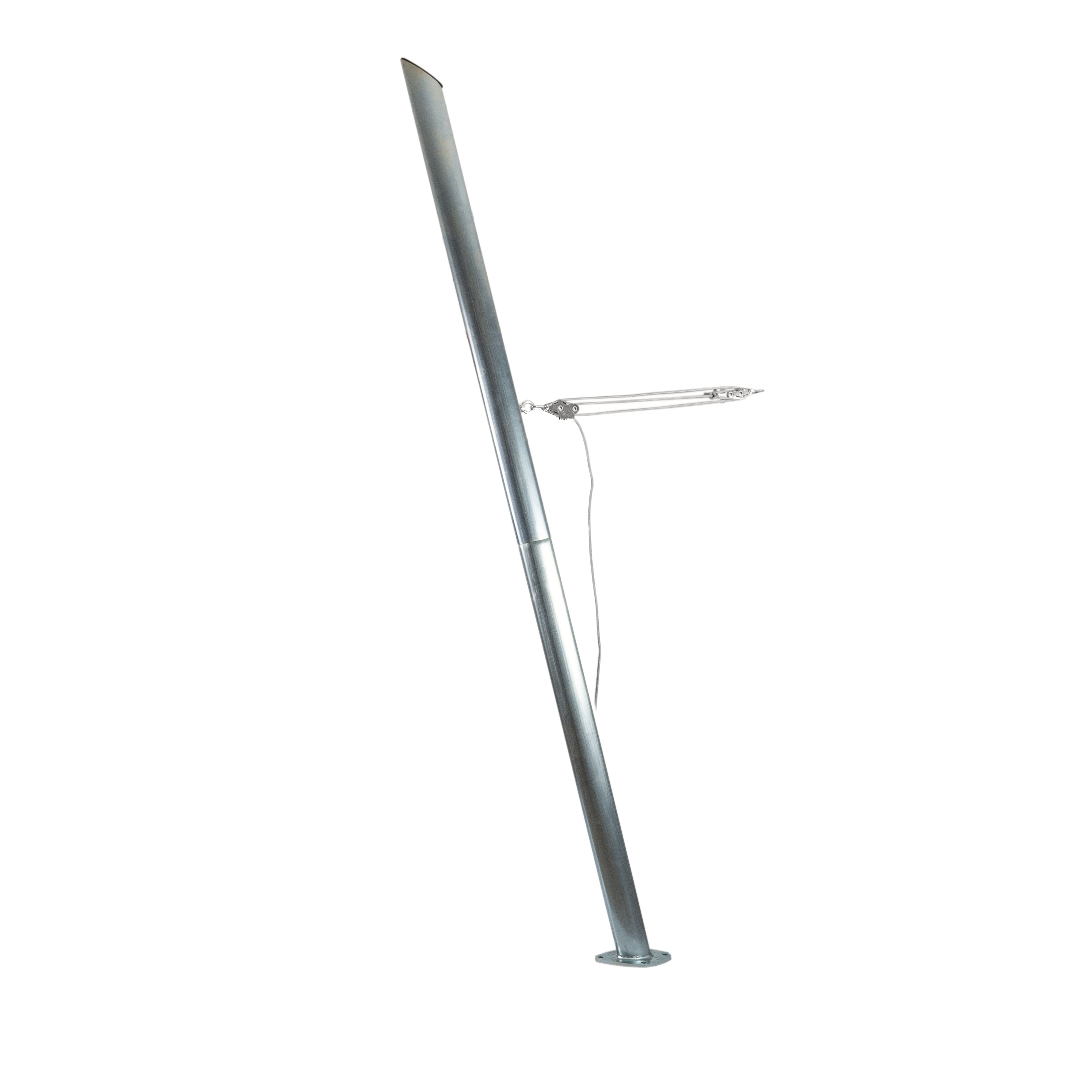 Maanta Ulisse 75° Bodenplatte Stahl Sonnensegelmast