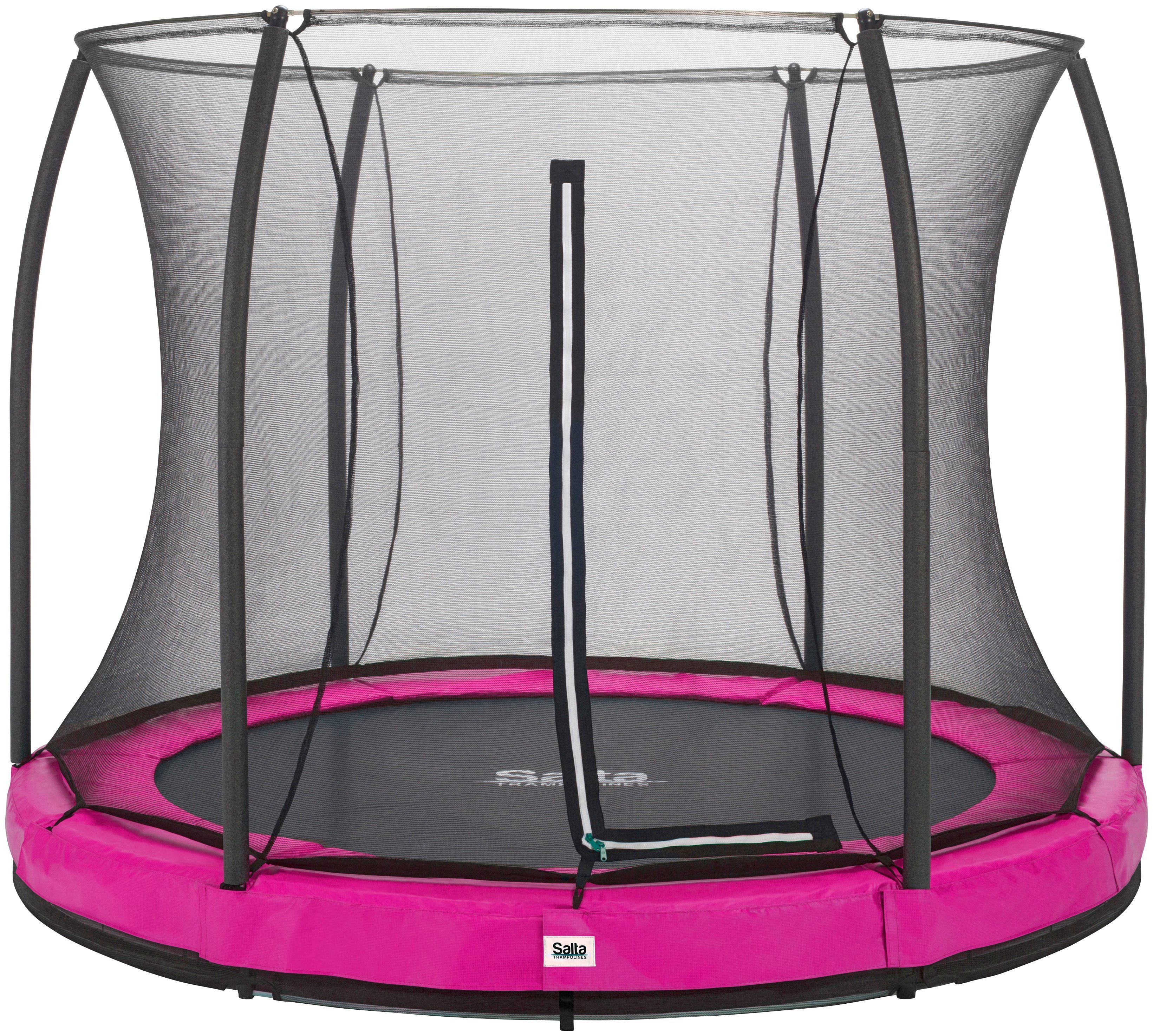 Salta Gartentrampolin Comfort Edition Ground, Ø 183 cm, Schutzrand pink