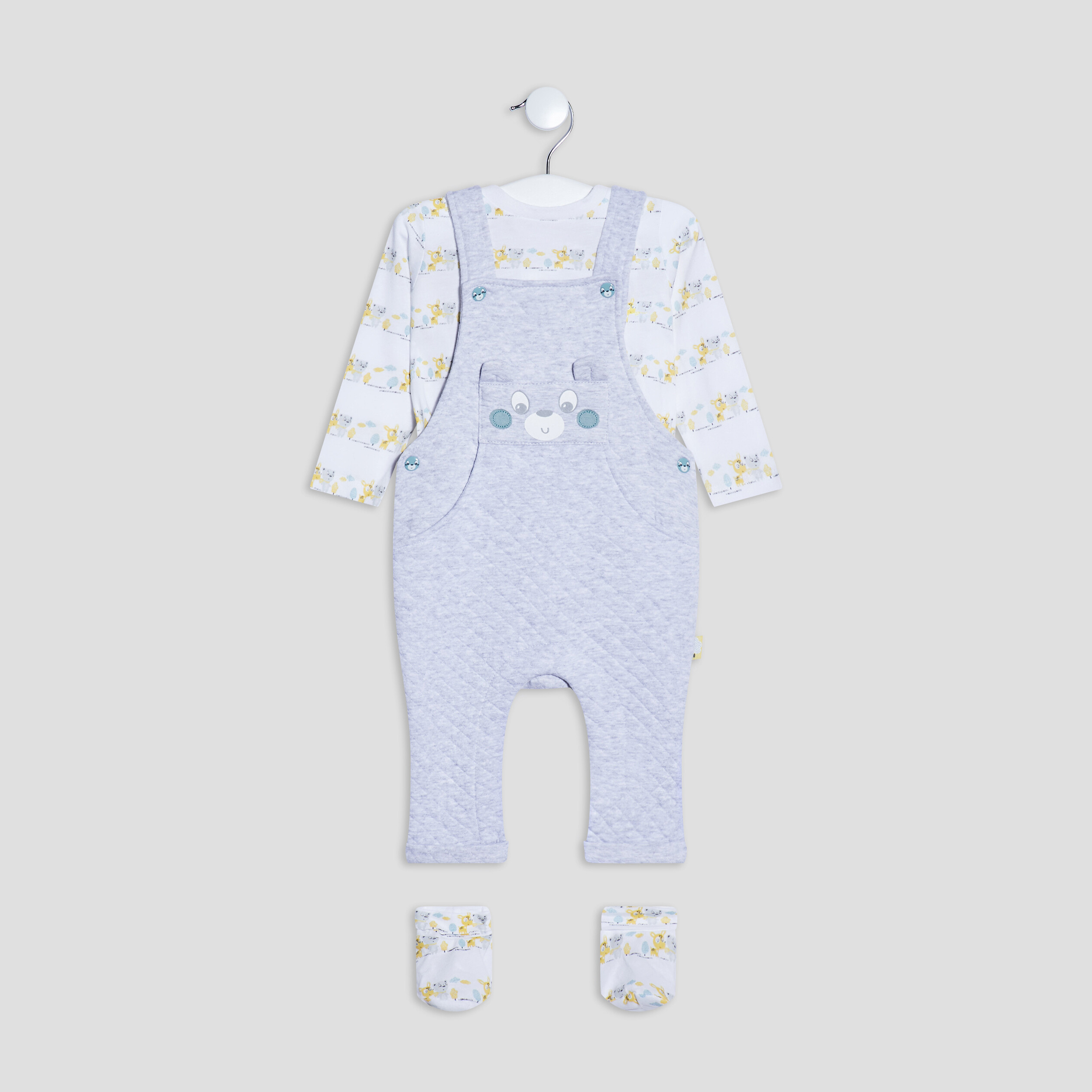 Ensemble 3 pièces vert pastel bébé garçon | La Halle