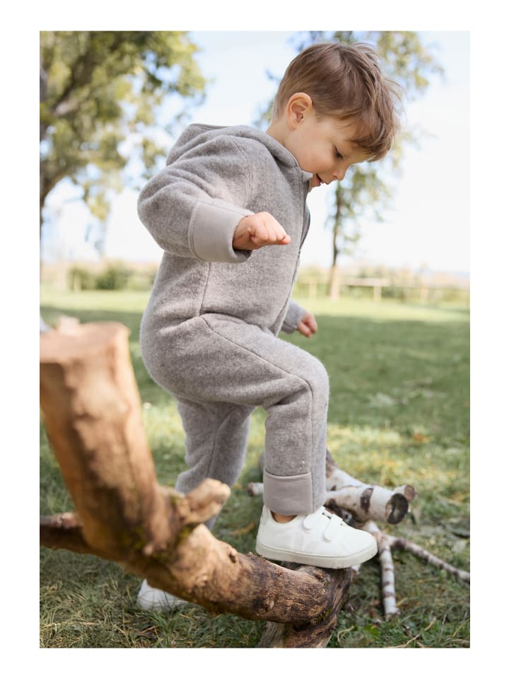 Hessnatur Wollfleece Overall in greige günstig kaufen