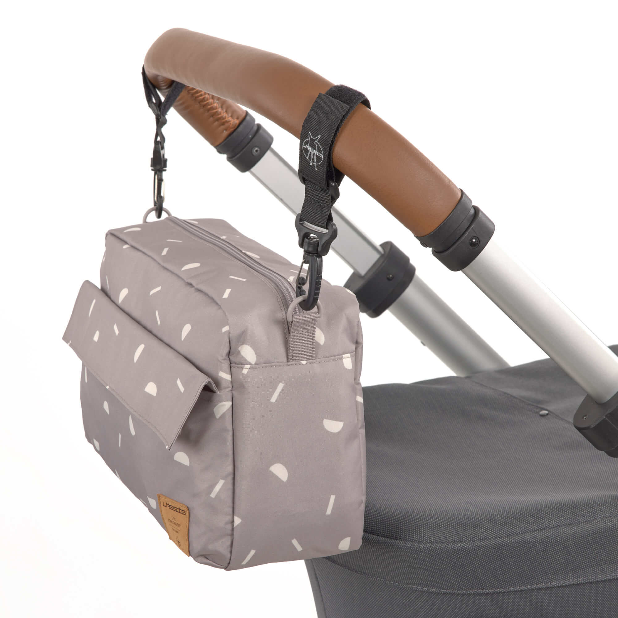 Kinderwagentasche - Blocks Taupe, Grau