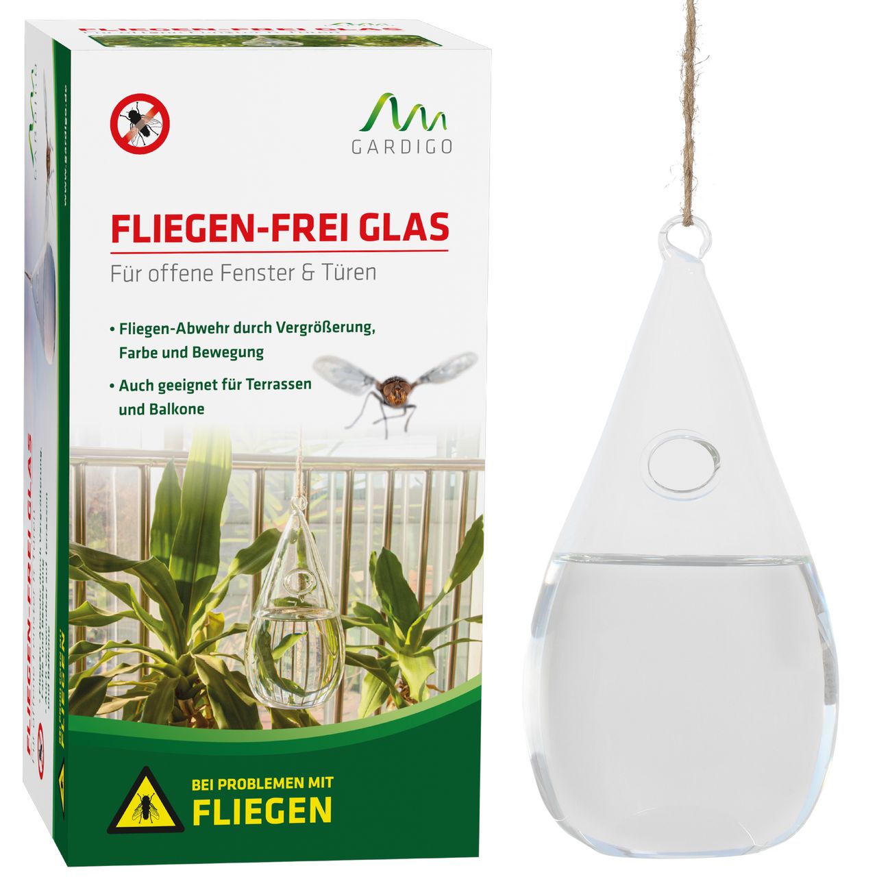Tevigo Gardigo Fliegen-Frei Glas