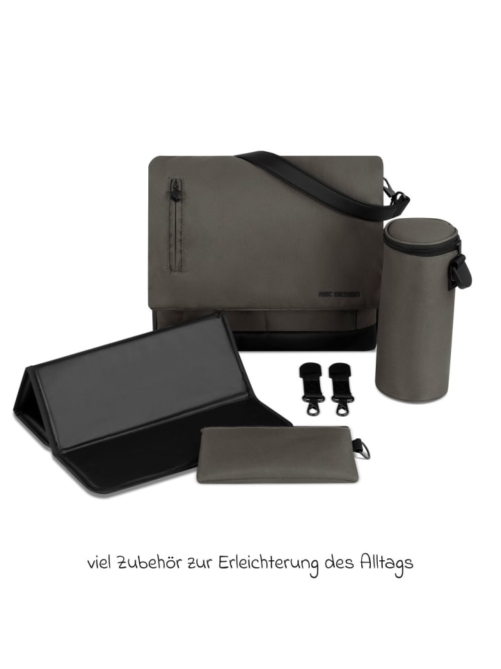 ABC-Design Wickeltasche Urban - inkl. Wickelunterlage in grau günstig kaufen onesize