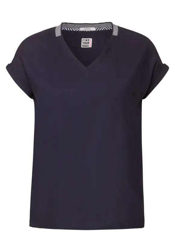 CECIL Bluse mit Rippdetail