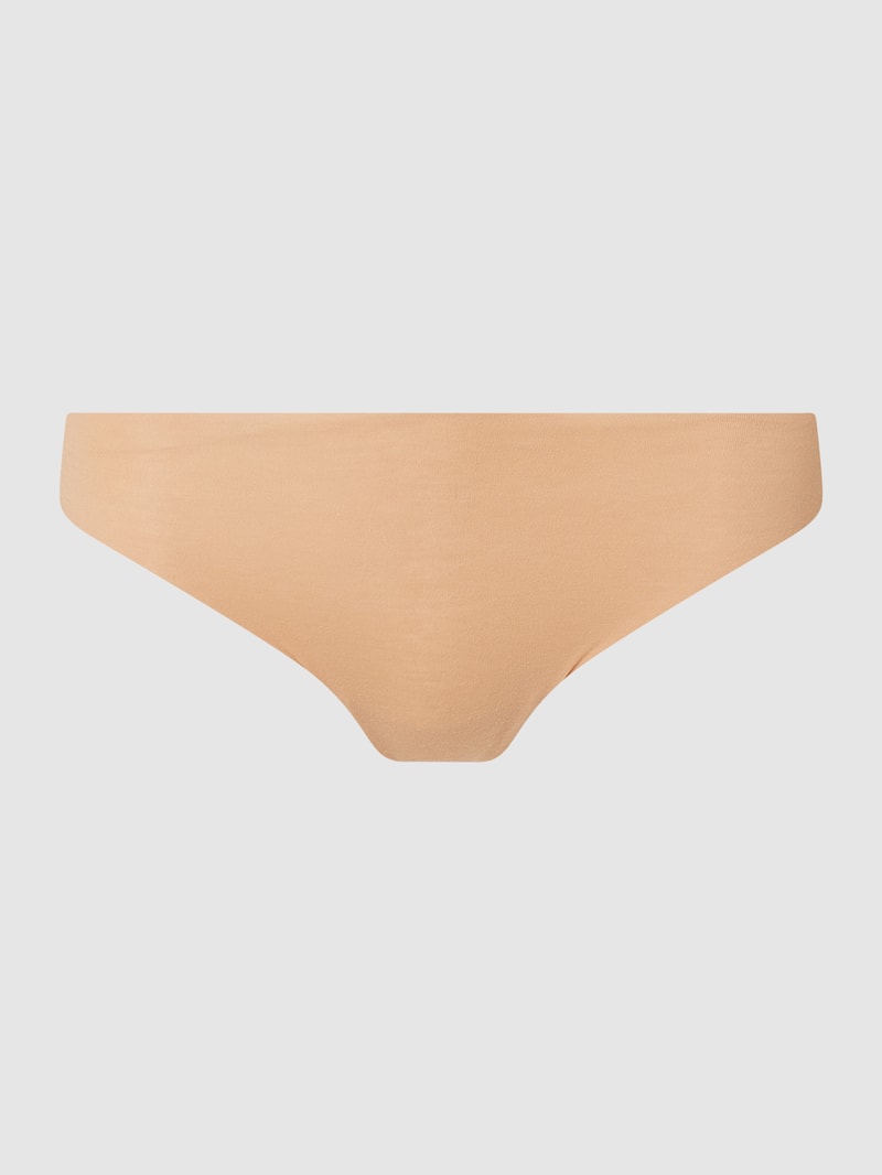String mit Stretch-Anteil - nahtlos Modell Invisible Cotton in mittelbraun
