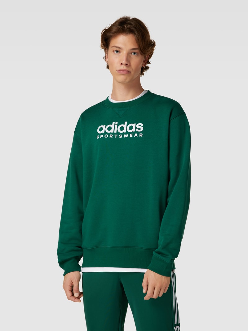 Sweatshirt mit Label-Print in bottle