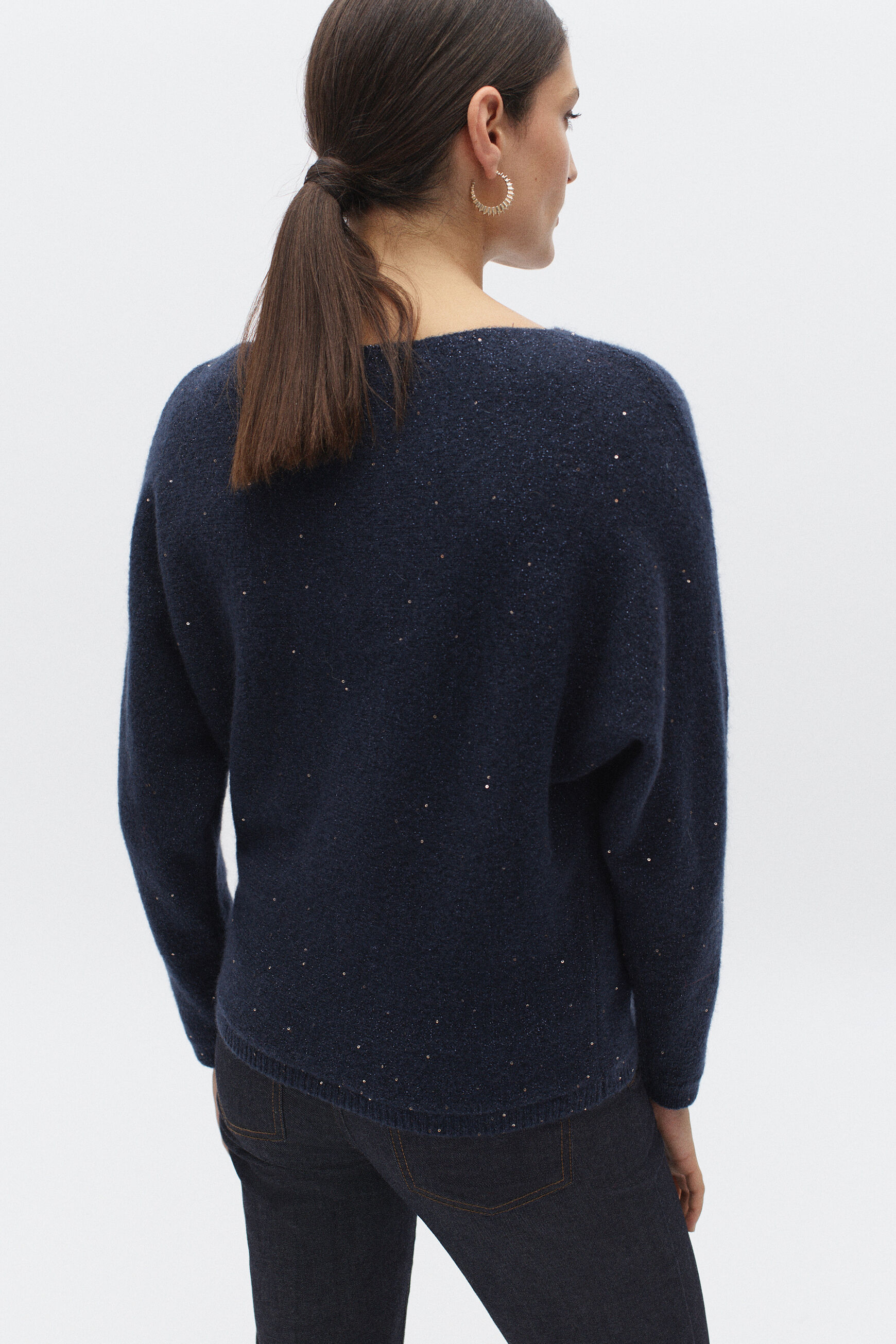 pull marina bleu marine femme