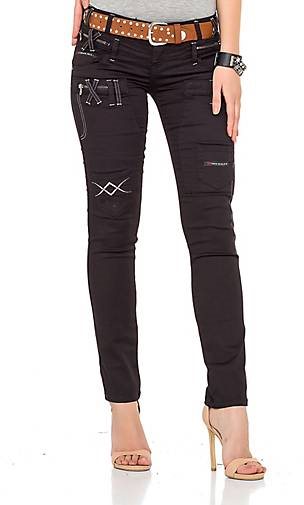 Cipo & Baxx Skinny Jeans mit praktischem Gürtel