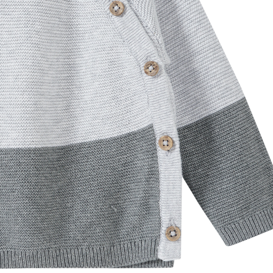 Newborn Strickpullover mit Farbteiler
