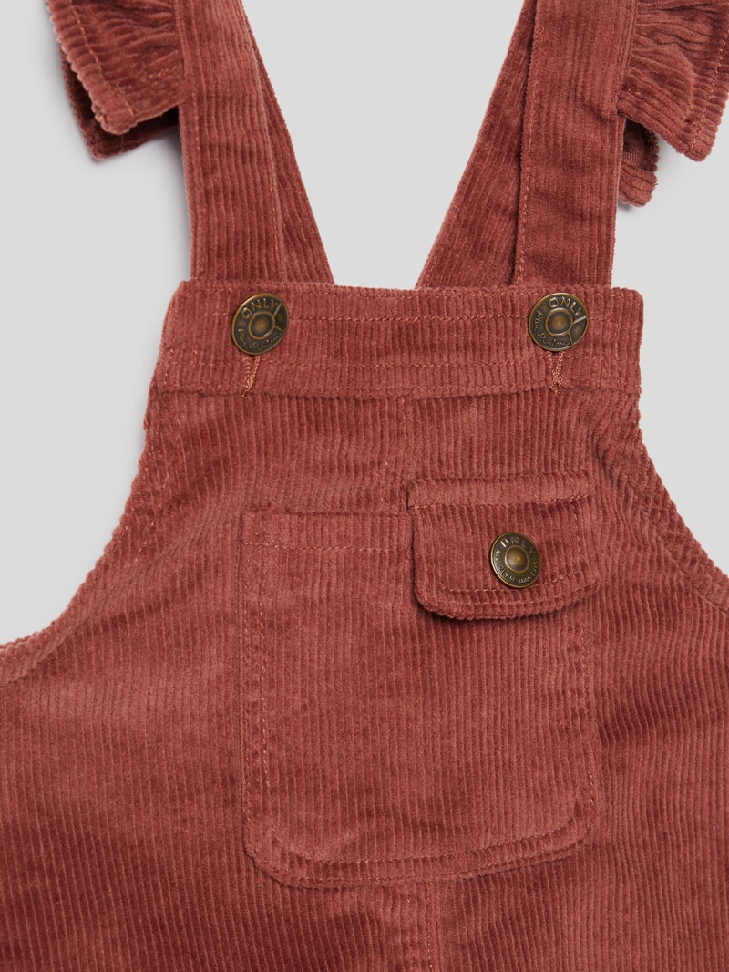 Minikleid in Cord-Optik Modell 'LIANNA' in schokobraun