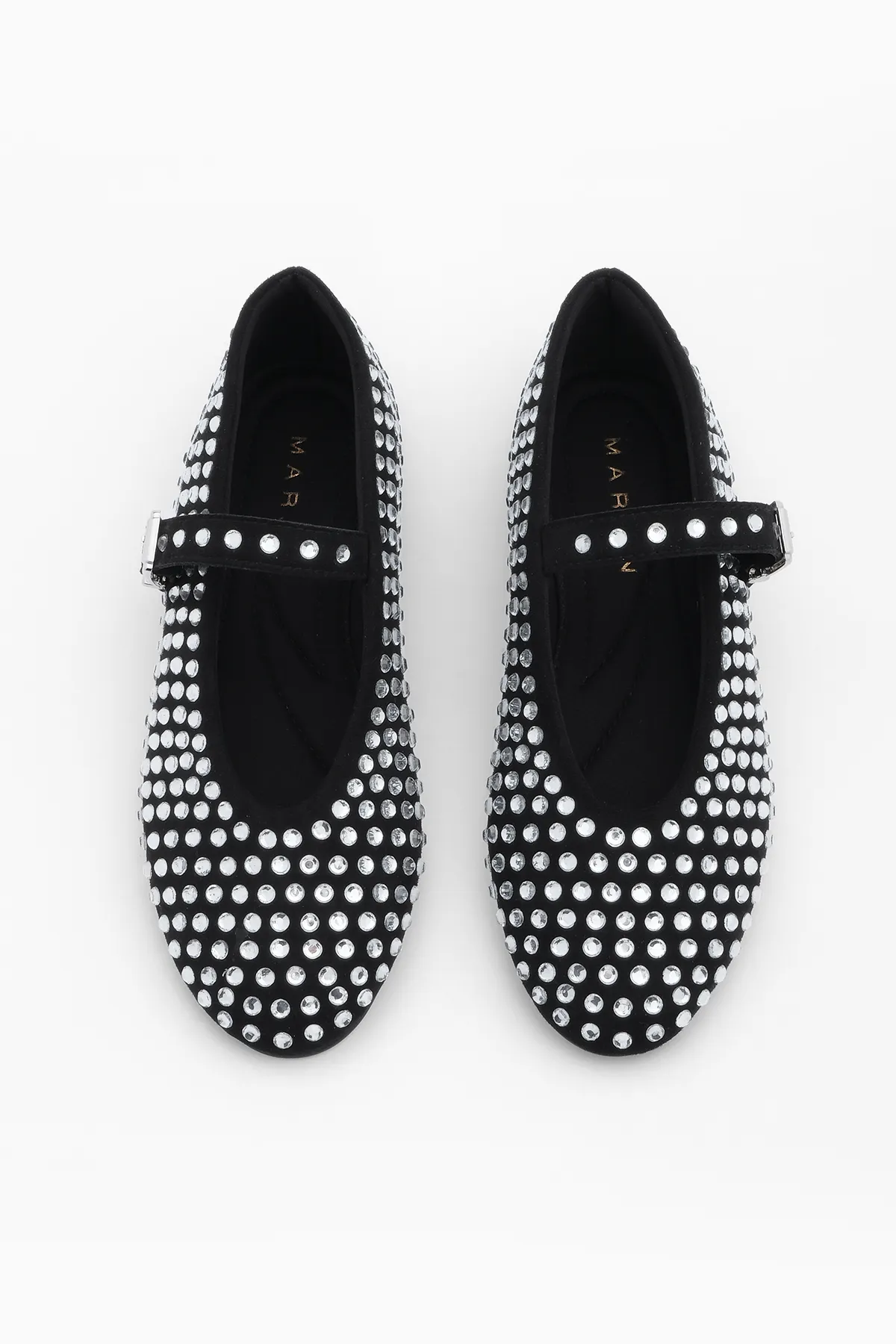 Marjin  Damen-Ballerinas „Helm Stoned“ Mary Jane Tevila Schwarz