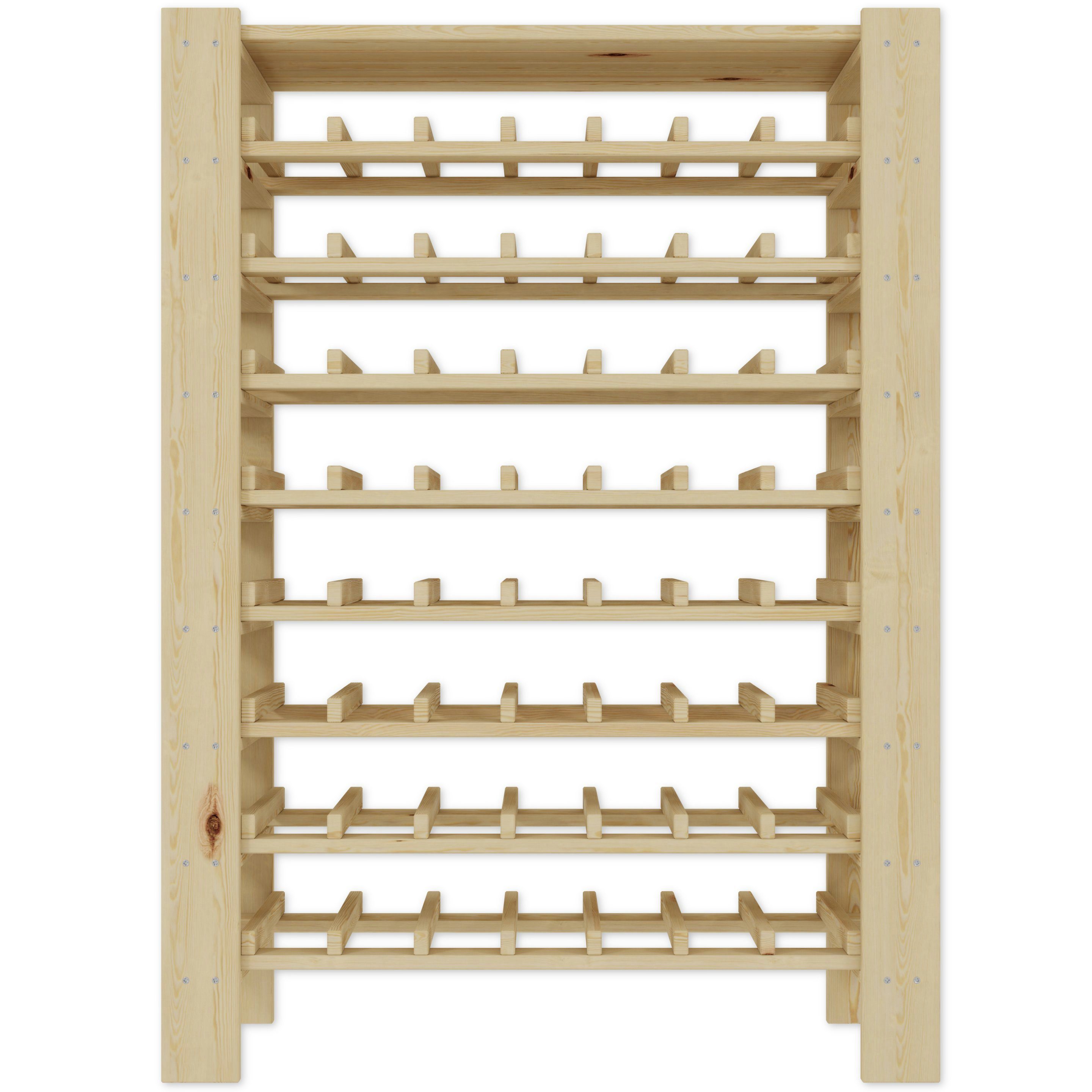 Lenmar Weinregal Weinregal Weinregal Holz Flaschenregal für 91 Flaschen RW-5-3