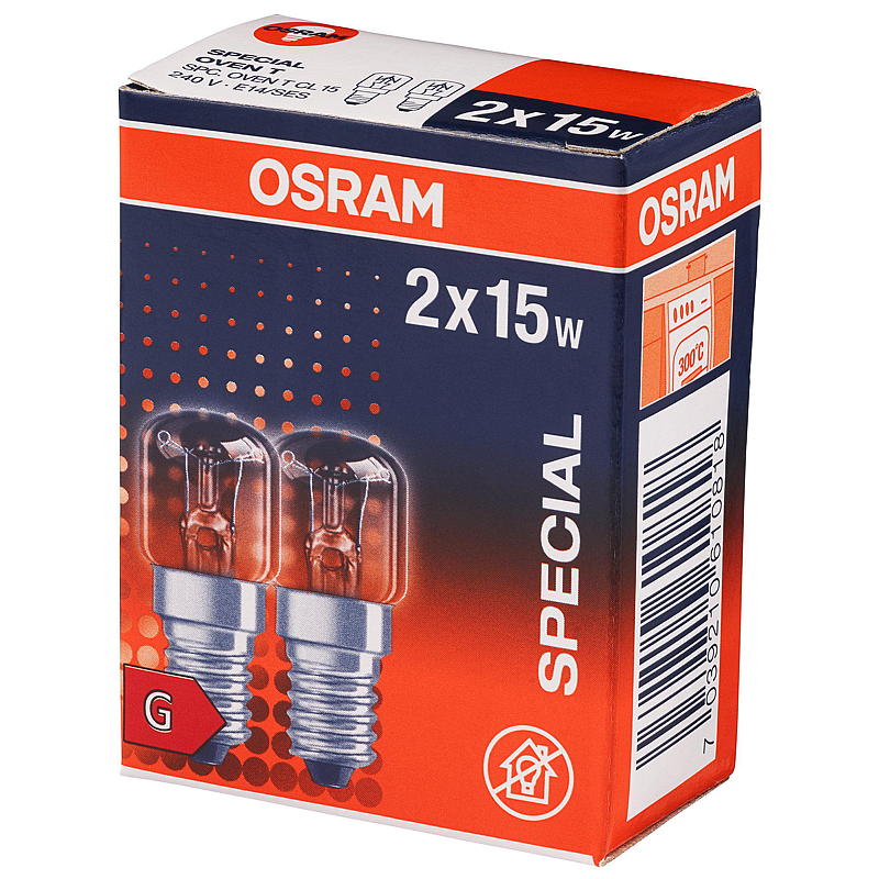 Osram Stekeovnspære 15 w 2 pk e14