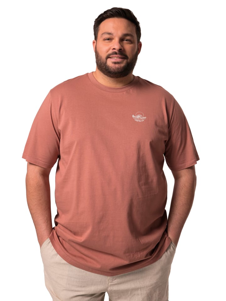 Men Plus Kurzarm T-Shirt in nougat günstig kaufen
