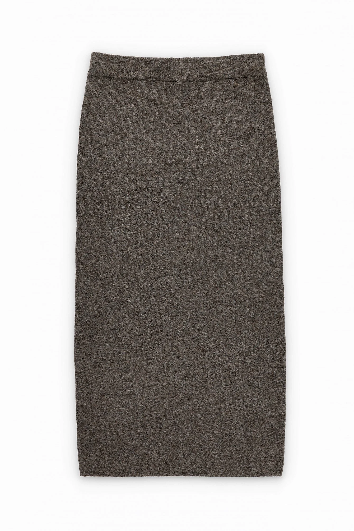 Midi-Strickrock mit mittelhoher Taille