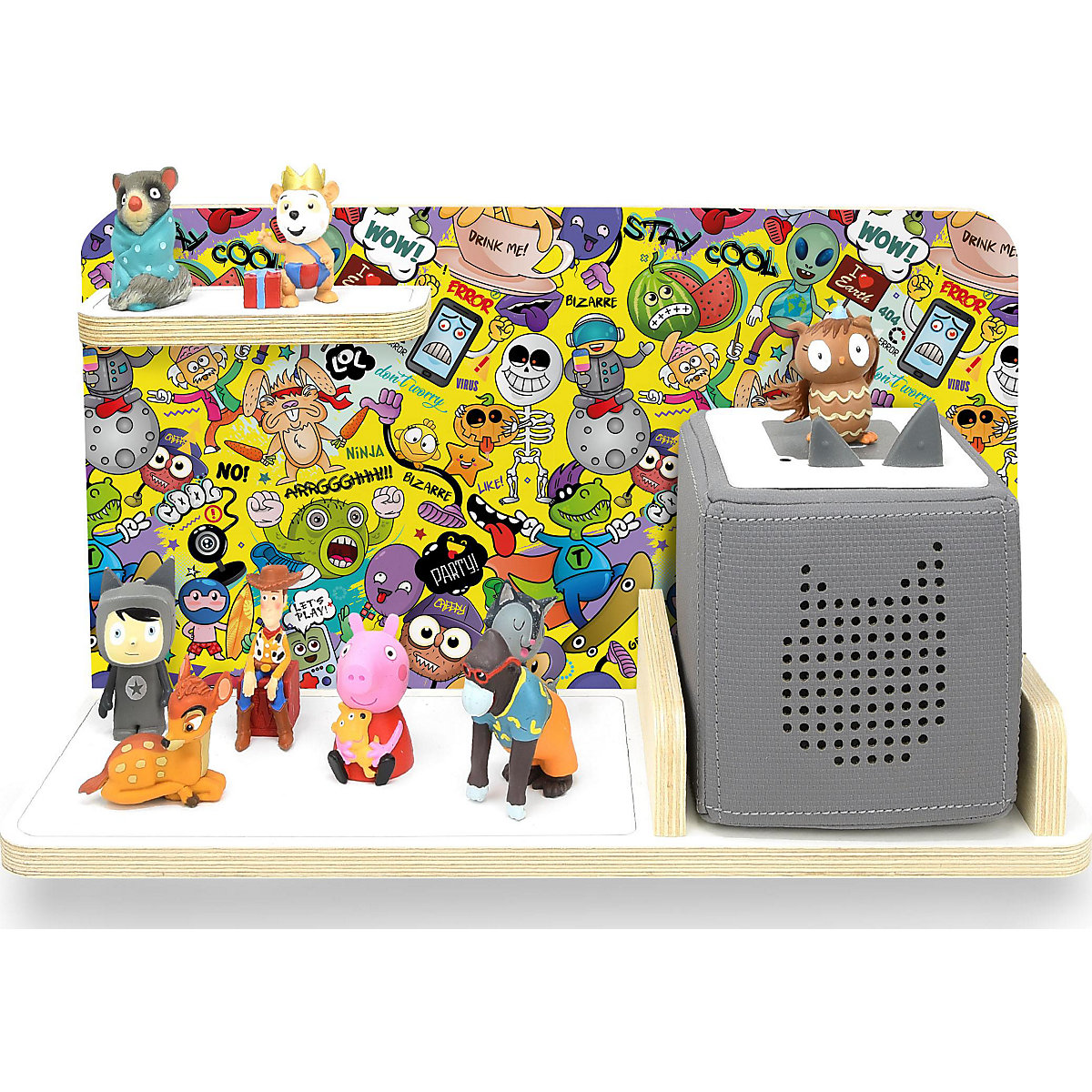 Regal für Musikbox Emoji, klein - geeignet für Toniebox