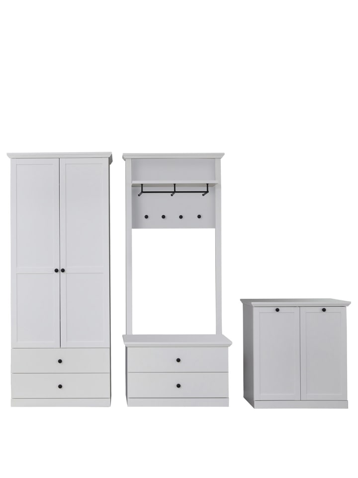ebuy24 Garderobenschrank BrandsonBaxter Weiß 273 x 41 cm günstig kaufen onesize