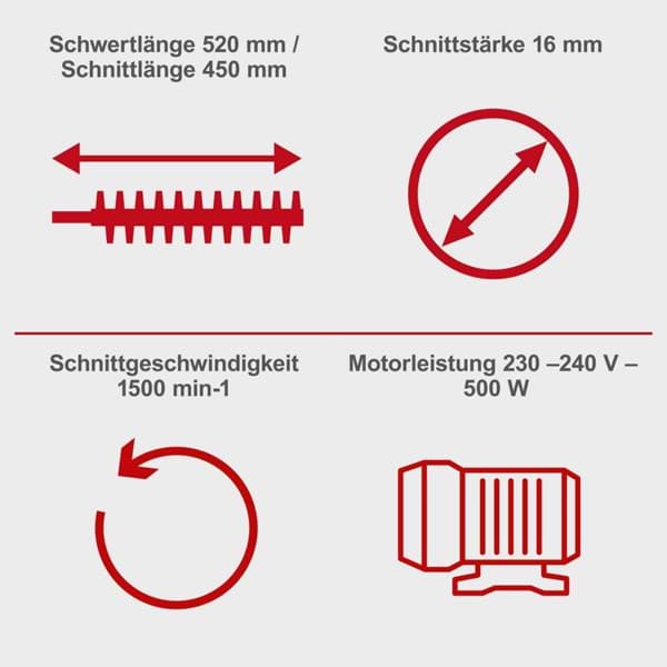 Scheppach Scheppach Elektro-Teleskop-Heckenschere ETHT500