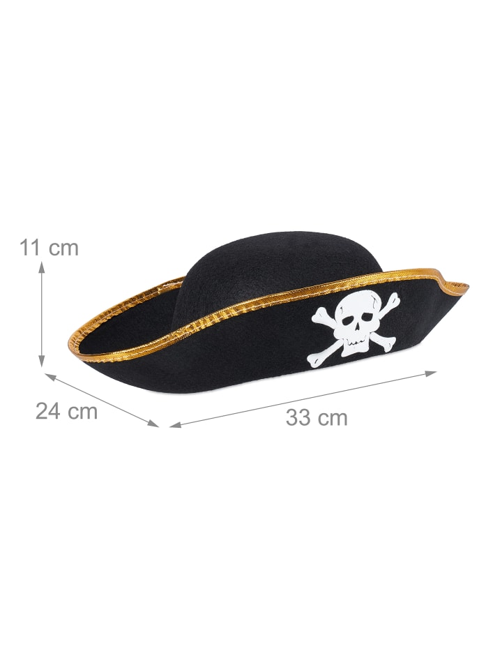 relaxdays 4 x Piratenhut in Bunt günstig kaufen onesize