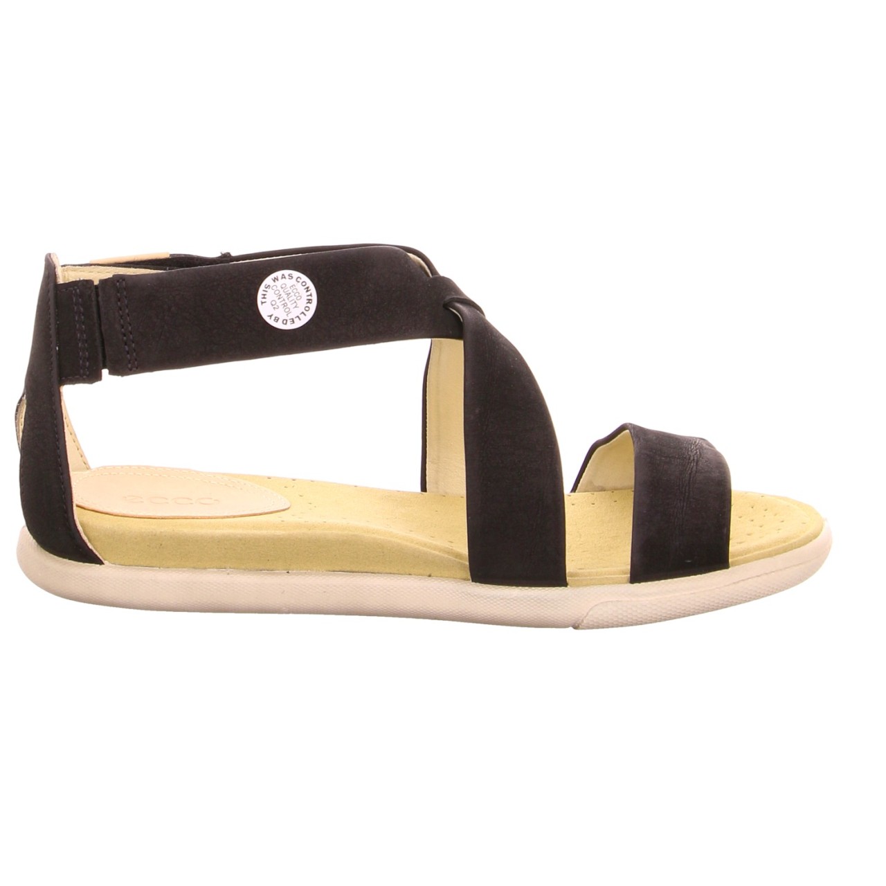 ECCO Keilsandalen schwarz