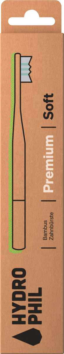 Zahnbürste Premium soft / natur & carribean sea, 1 St