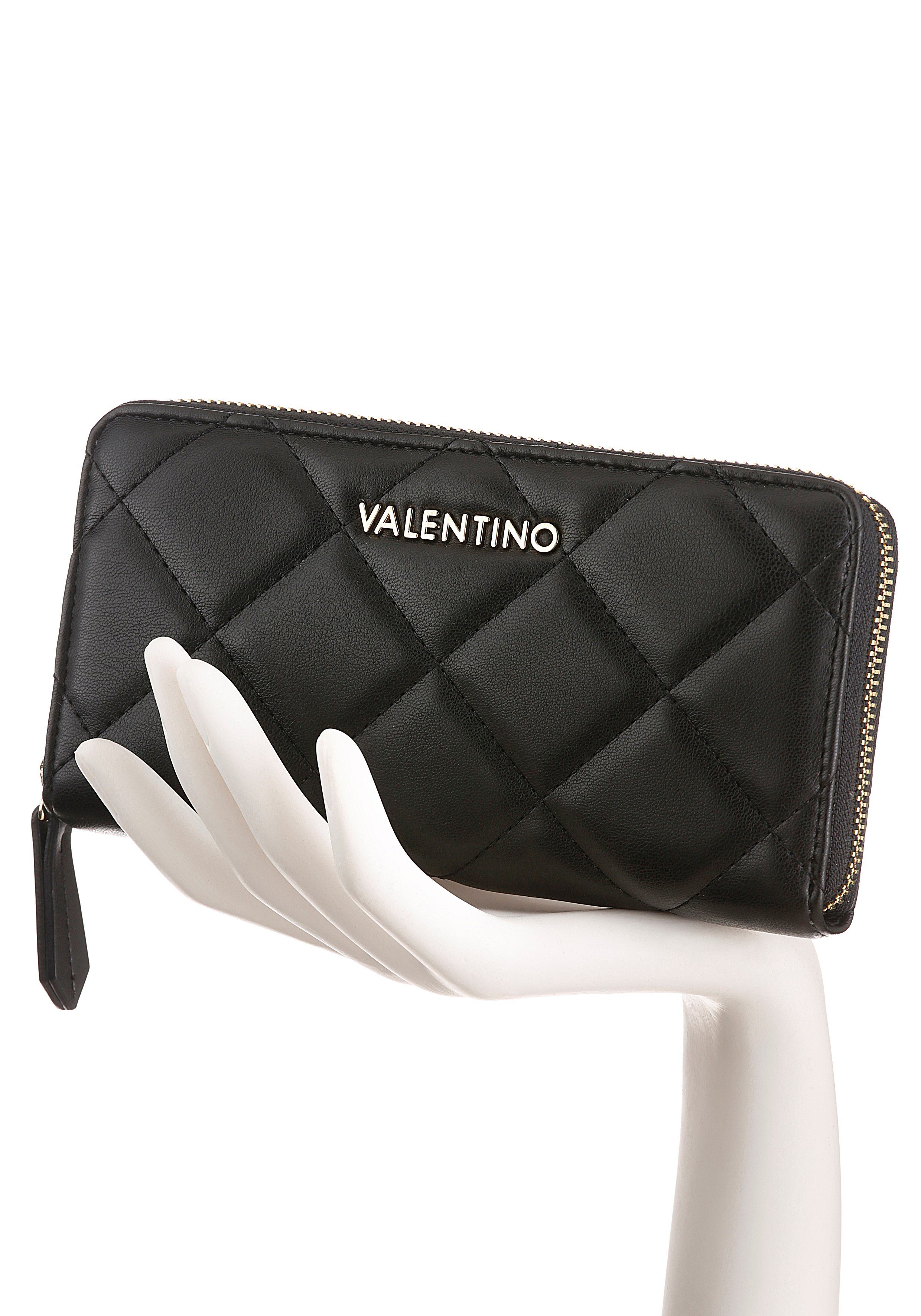 VALENTINO BAGS Geldbörse Ocarina, mit trenidger Steppung und goldfarbenen Details