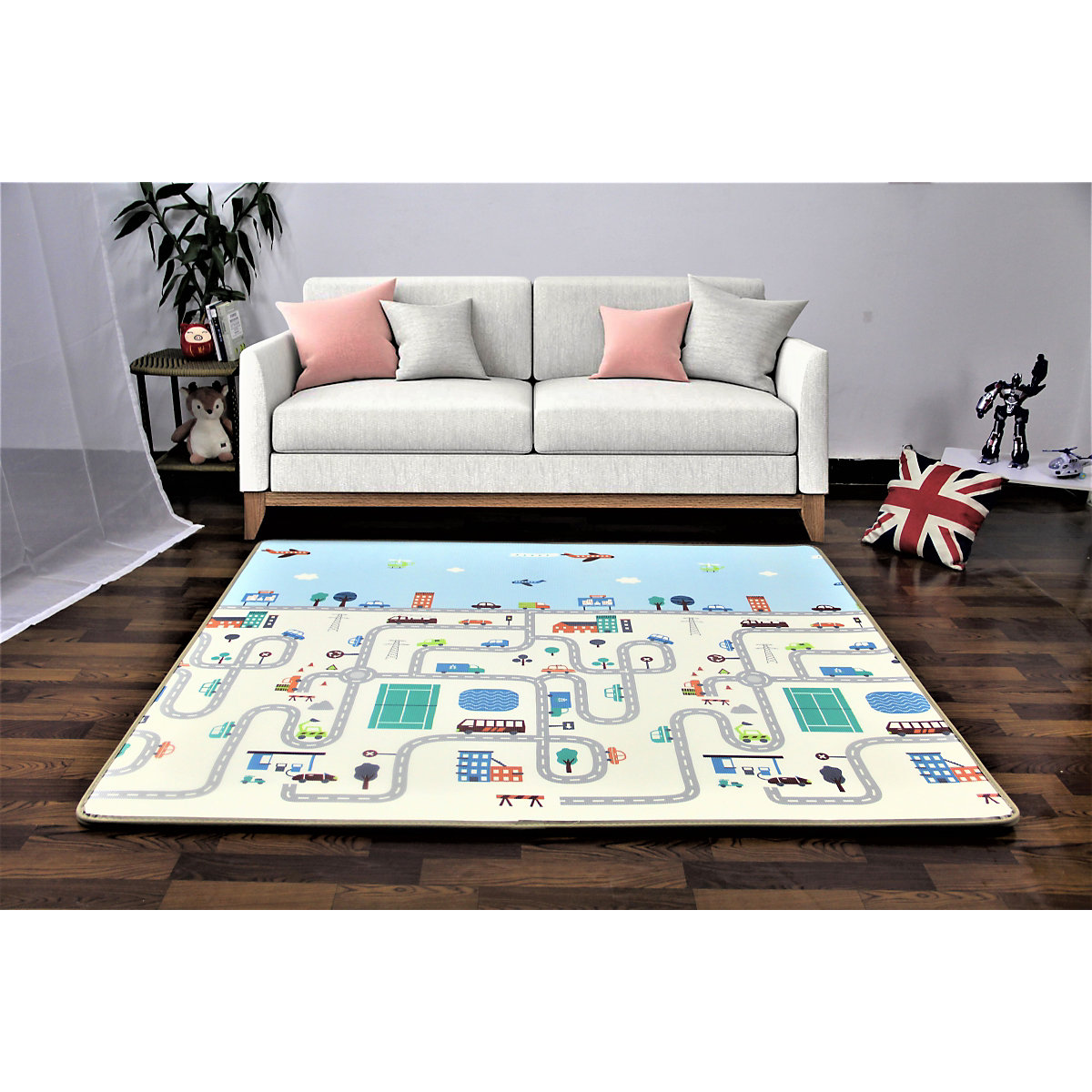 Krabbelmatte Wasserdicht Rutschfest 120 x 180 x 0.5 cm